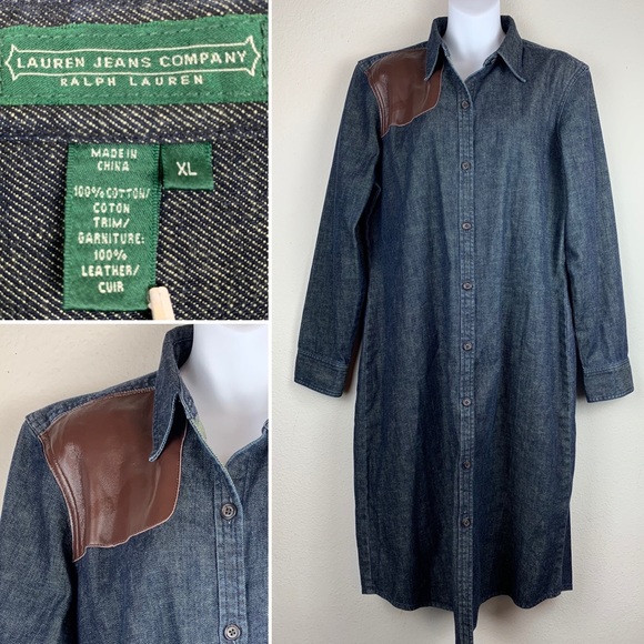 ralph lauren dark denim shirt